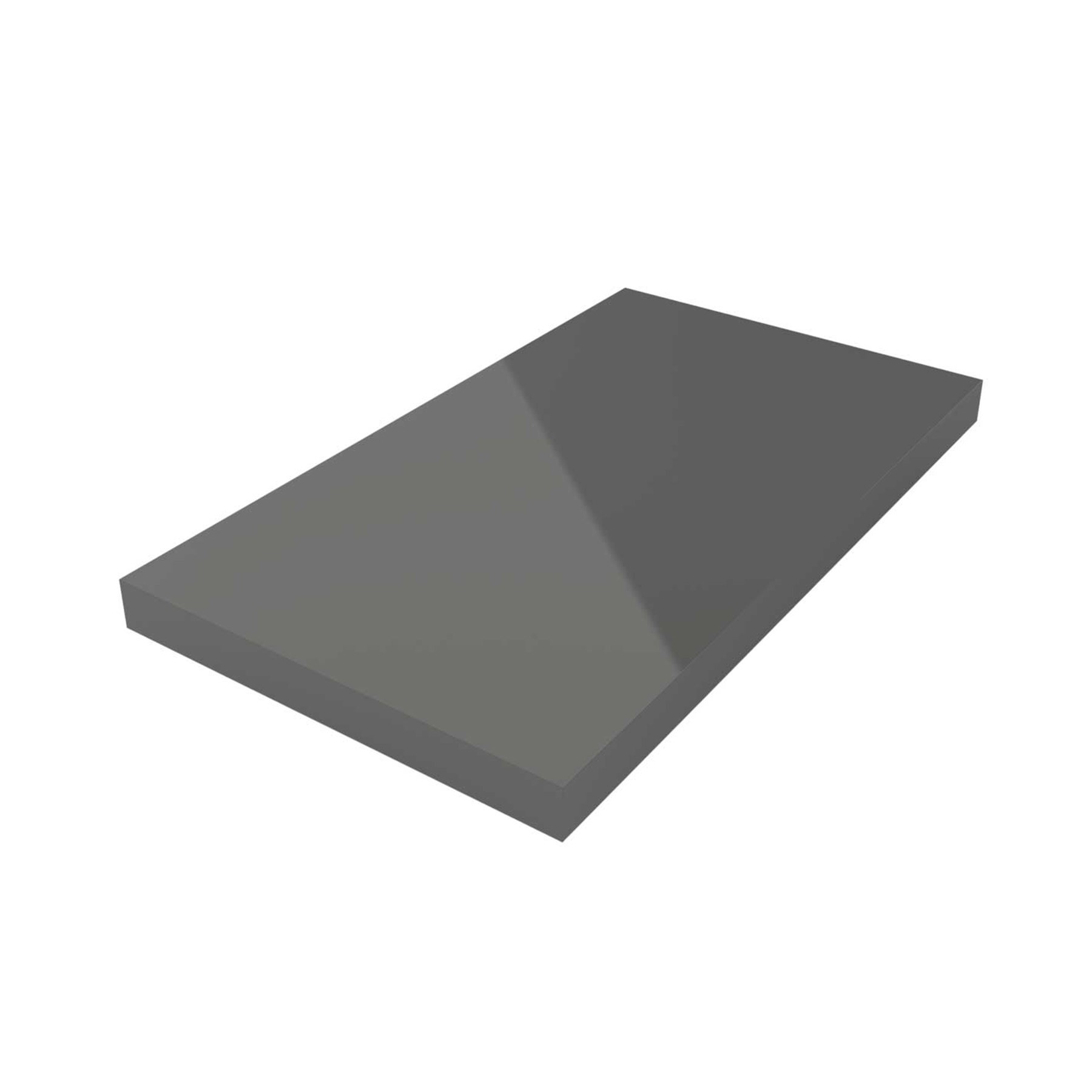 23011 SALGAR Столешница от 1401 до 1800 GLOSS GREY 50 мм Глянцевый серый 