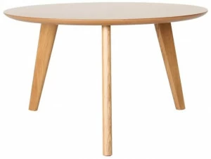 Heavens Высокий круглый журнальный столик из лакированного дуба Mitau