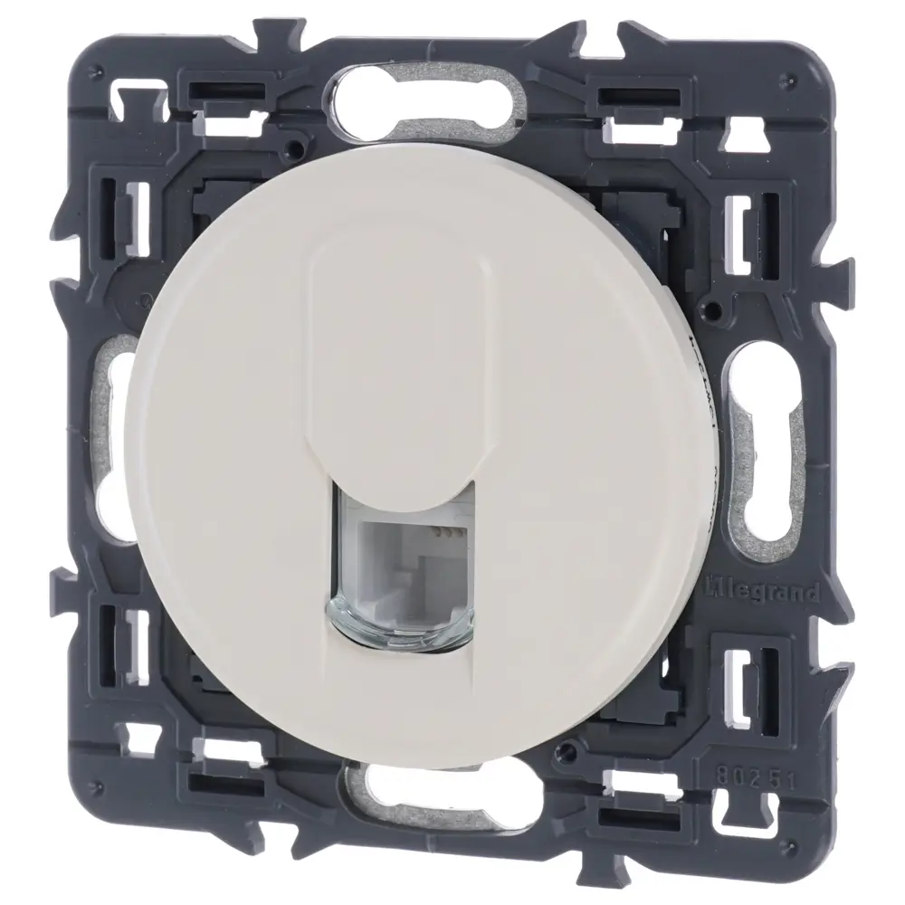 Розетка телефонная «Celiane» RJ11, цвет бежевый legrand STLM-2023837