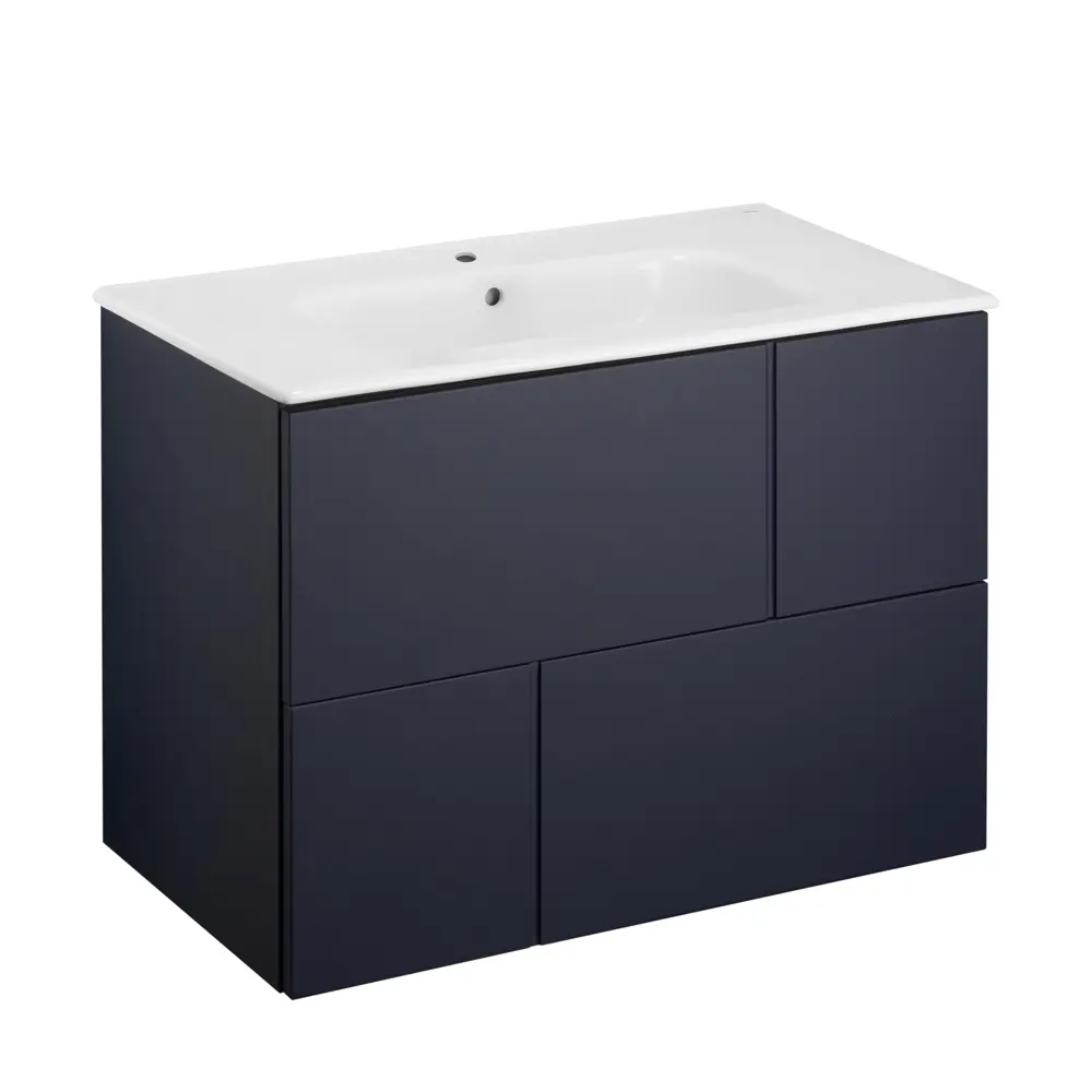 Тумба под раковину подвесная Roca Pilar 80 см цвет синий STLM-2177477 - Вид №2