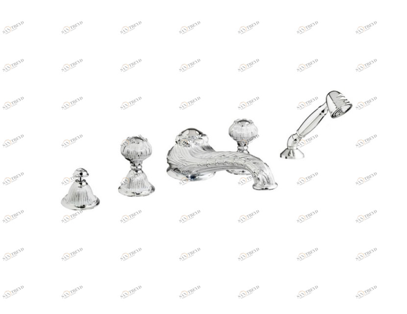 230416.A030.50 Набор для ванны с пятью отверстиями Яркий хром Mestre Versailles