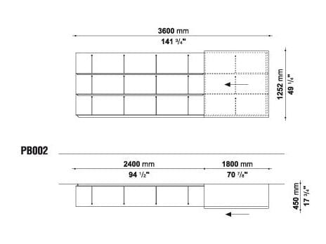 Шкаф с распашными дверцами с ящиками B&B Italia PAB ARCH-00141754 - Вид №2