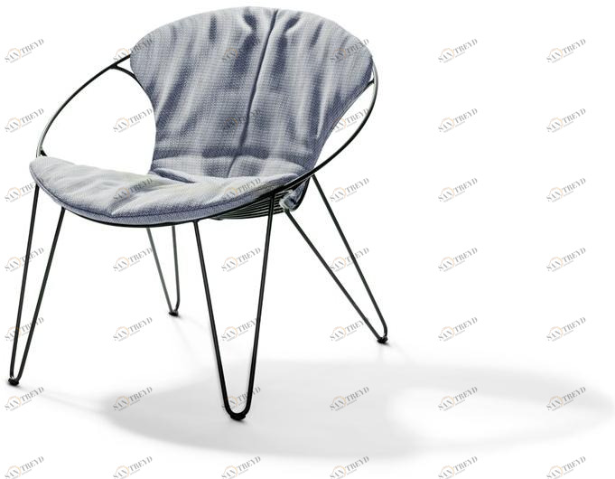 Joli Мягкое штабелируемое кресло из ткани Wire sun-id-1443426