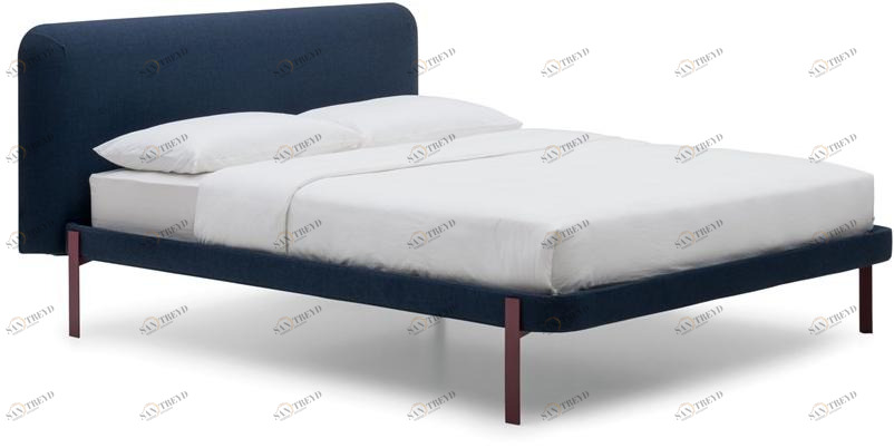 Bolzan Letti Двуспальная кровать с обивкой из ткани Joy sun-id-1487001