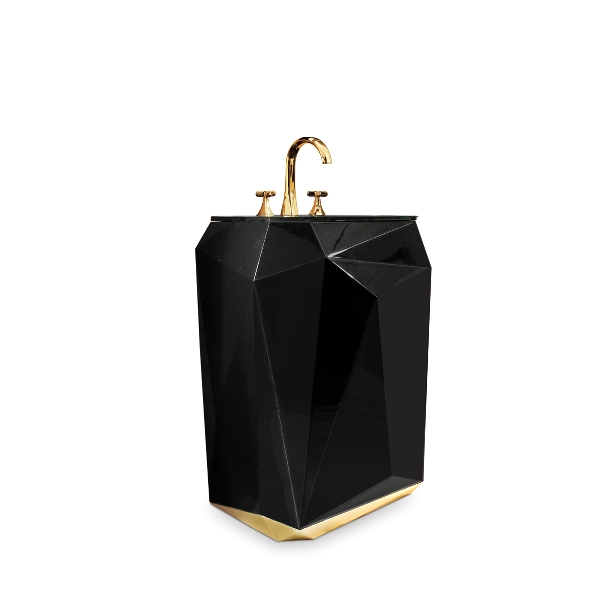 Diamond Freestanding Напольная раковина стоящая прямоугольная Covethouse  - Вид №4