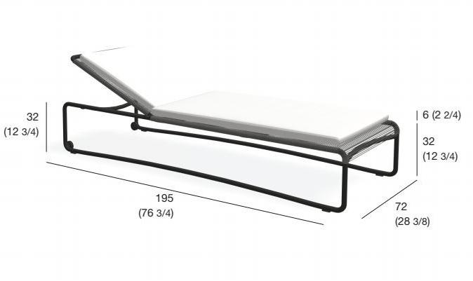 RODA Садовый лежак на колесиках Harp sun-id-1460889 - Вид №10