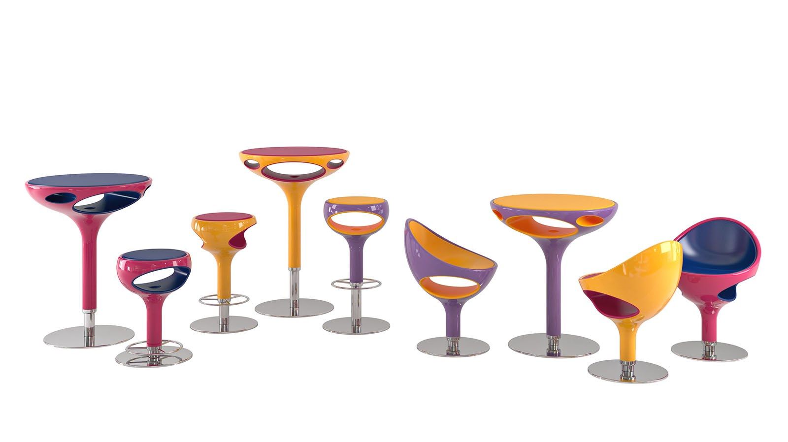 Полиуретановое вращающееся кресло Giovannetti кольцо ARCH-00129322 - Вид №1