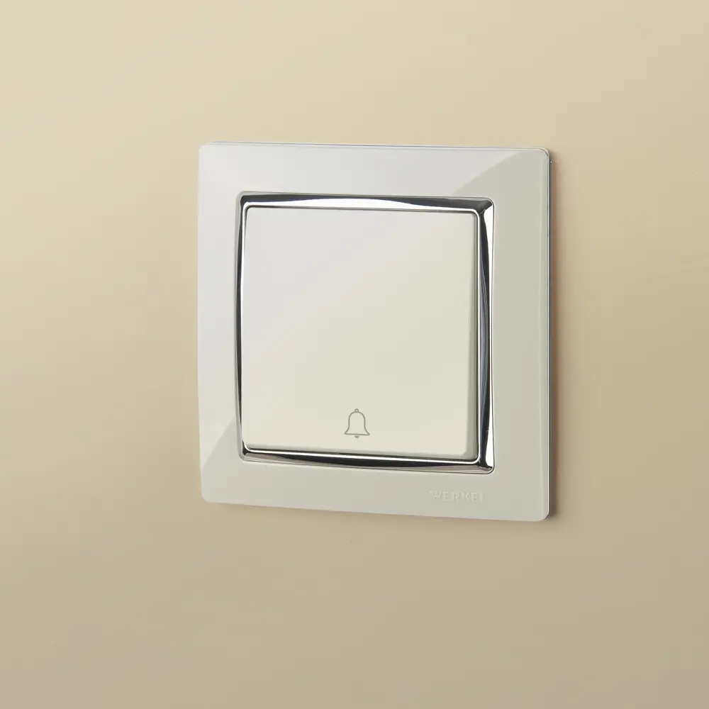 Рамка для розетки Werkel Snabb 1 пост цвет слоновая кость/хром STLM-2040000 - Вид №1