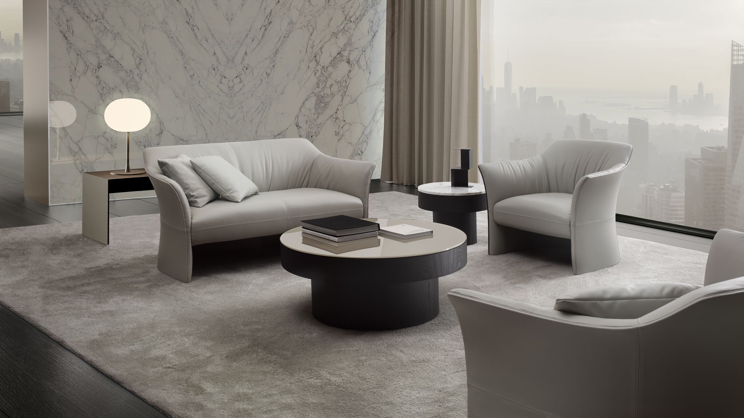 2-местный кожаный диван i 4 Mariani седло ARCH-00009794