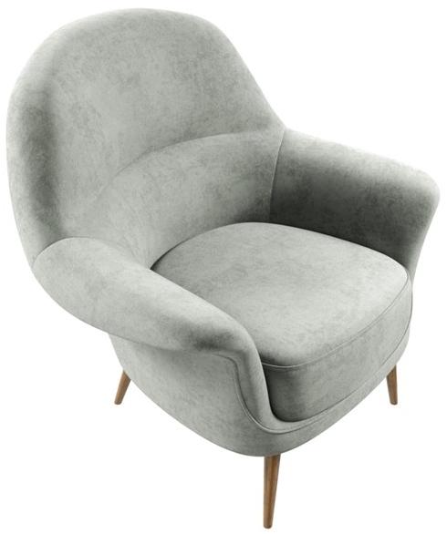 Mytto Мягкое бархатное кресло с подлокотниками Iconic sun-id-1349995 - Вид №4