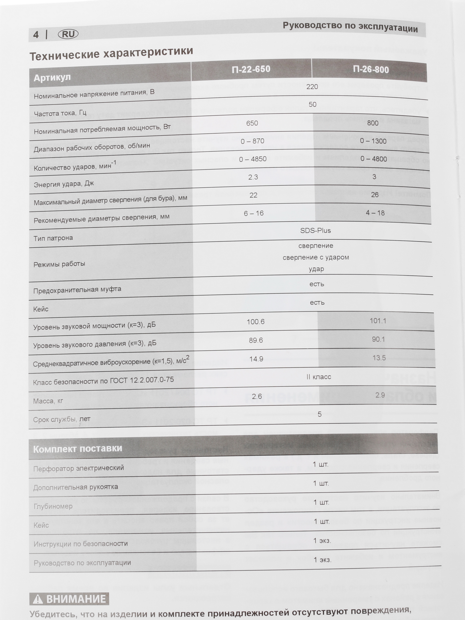 Перфоратор Зубр П-26-800 1070097 STDN-0144914 - Вид №7