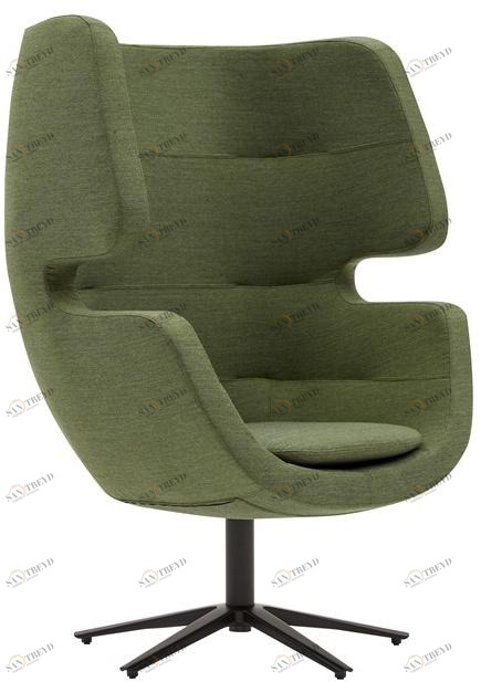 SOFTLINE Кресло из ткани с 4 спицами и высокой спинкой Moai 2-448