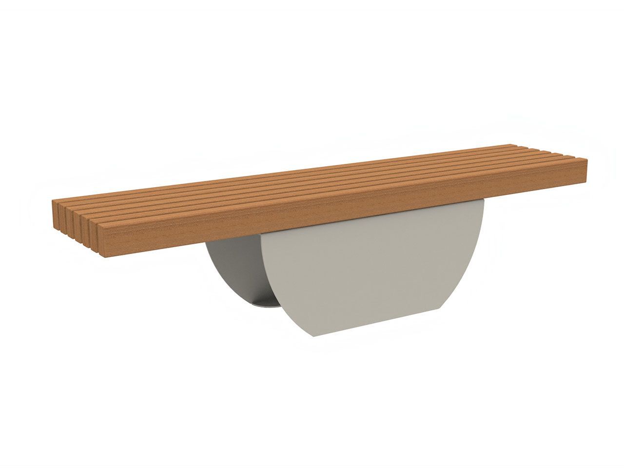 Стальная и деревянная скамья Lazzari ECLISSE ARCH-00068840 - Вид №8