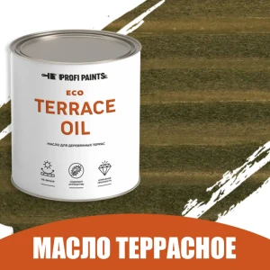 91314469 Масло для дерева износостойкое Profipaints Eco Terrace Oil 0.9 л Оливка STLM-0857479
