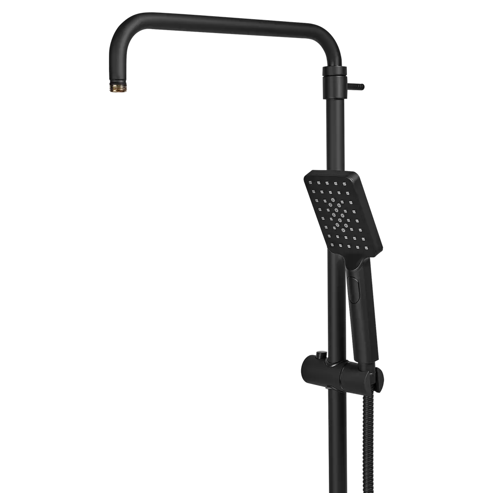 Душевая система KONSENSA Теано с термостатом 3 режима цвет черный матовый STLM-2154615 - Вид №7