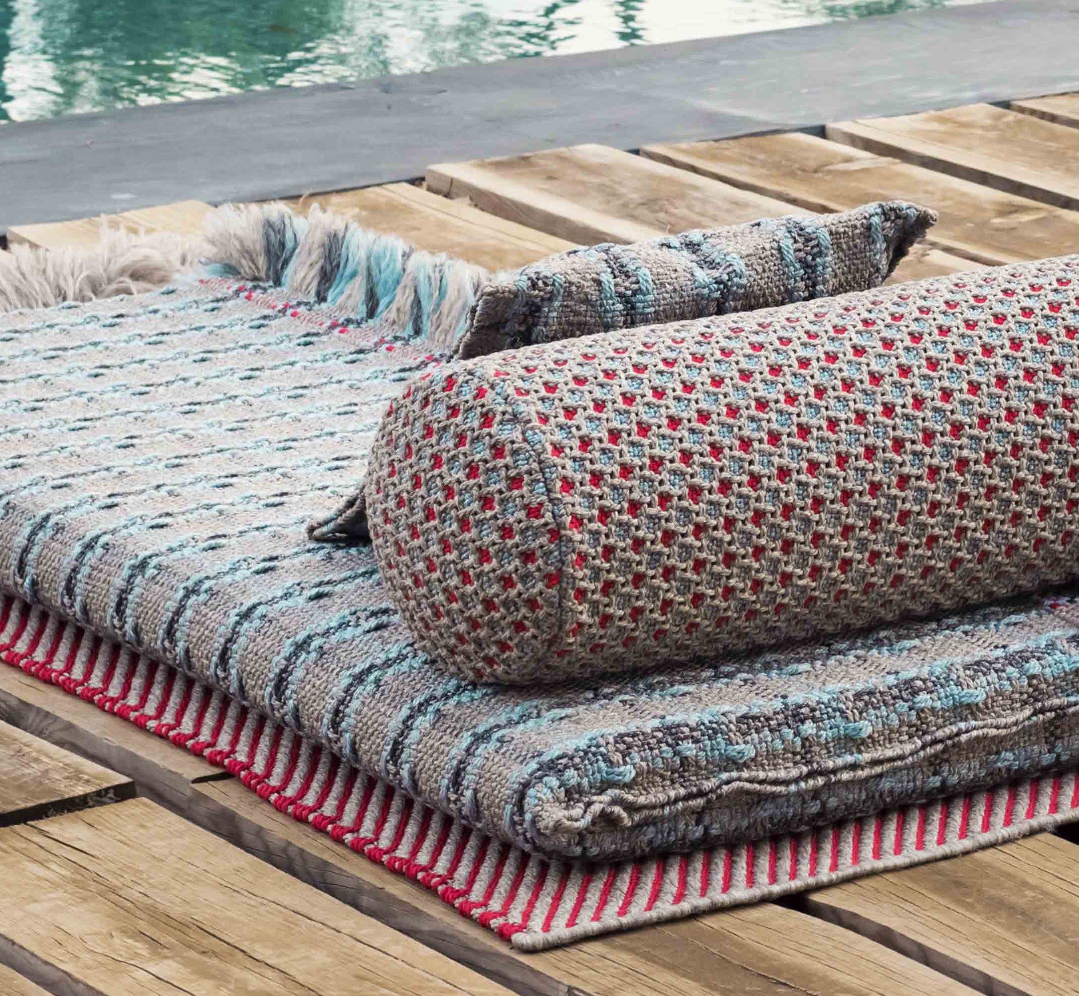 Наружная полипропиленовая квадратная клетчатая подушка GAN Garden Layers ARCH-00137602 - Вид №6