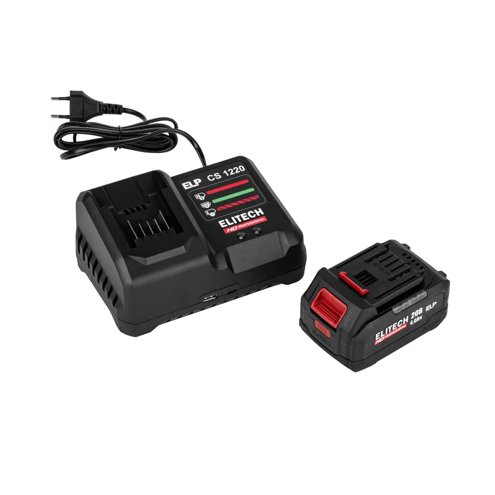 Перфоратор аккумуляторный бесщеточный SDS-plus Elitech HD CRH2024BL, 20 В Li-Ion 4 Ач, 2.5 Дж STLM-2108787 - Вид №4