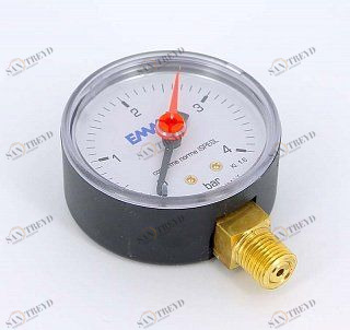 Манометр радиальный 63 мм 1/4'' 4 бар EMMETI 612004