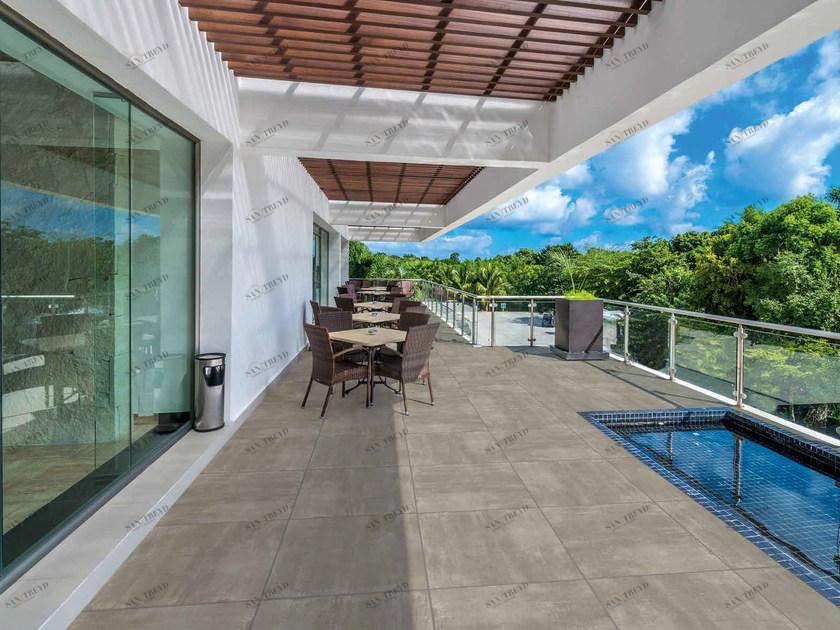 RECORD - BAGATTINI Пол для улицы из керамогранита с эффектом бетона Overstone sun-id-1473221