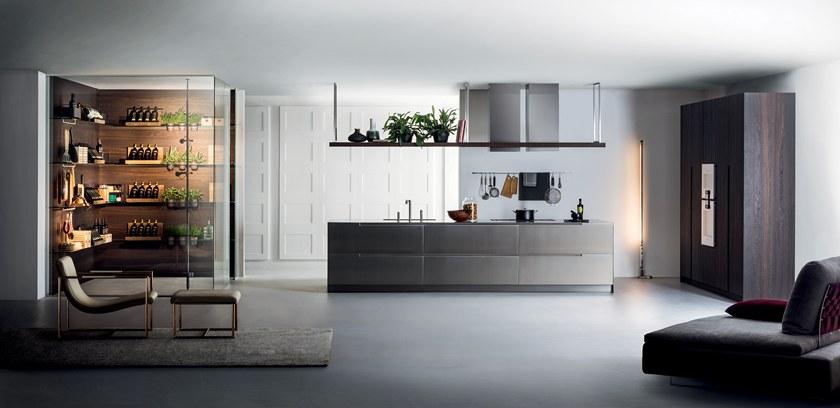 TM Italia Cucine Кухня из нержавеющей стали с островом G180 sun-id-1433347 - Вид №1