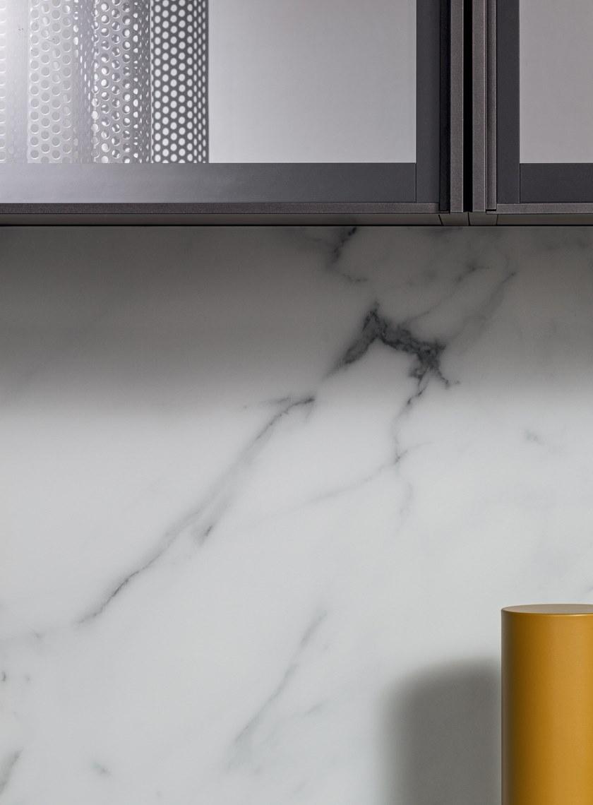 PIANCA Модульная стенка для хранения из мрамора и дерева Spazio sun-id-1353337 - Вид №1