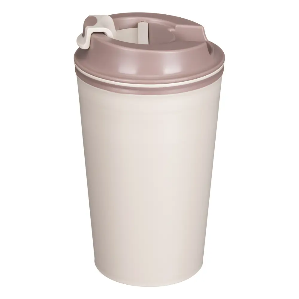 Термостакан 350 мл пластик клапан цвет светло-бежевый Santreyd STLM-2153635 - Вид №1