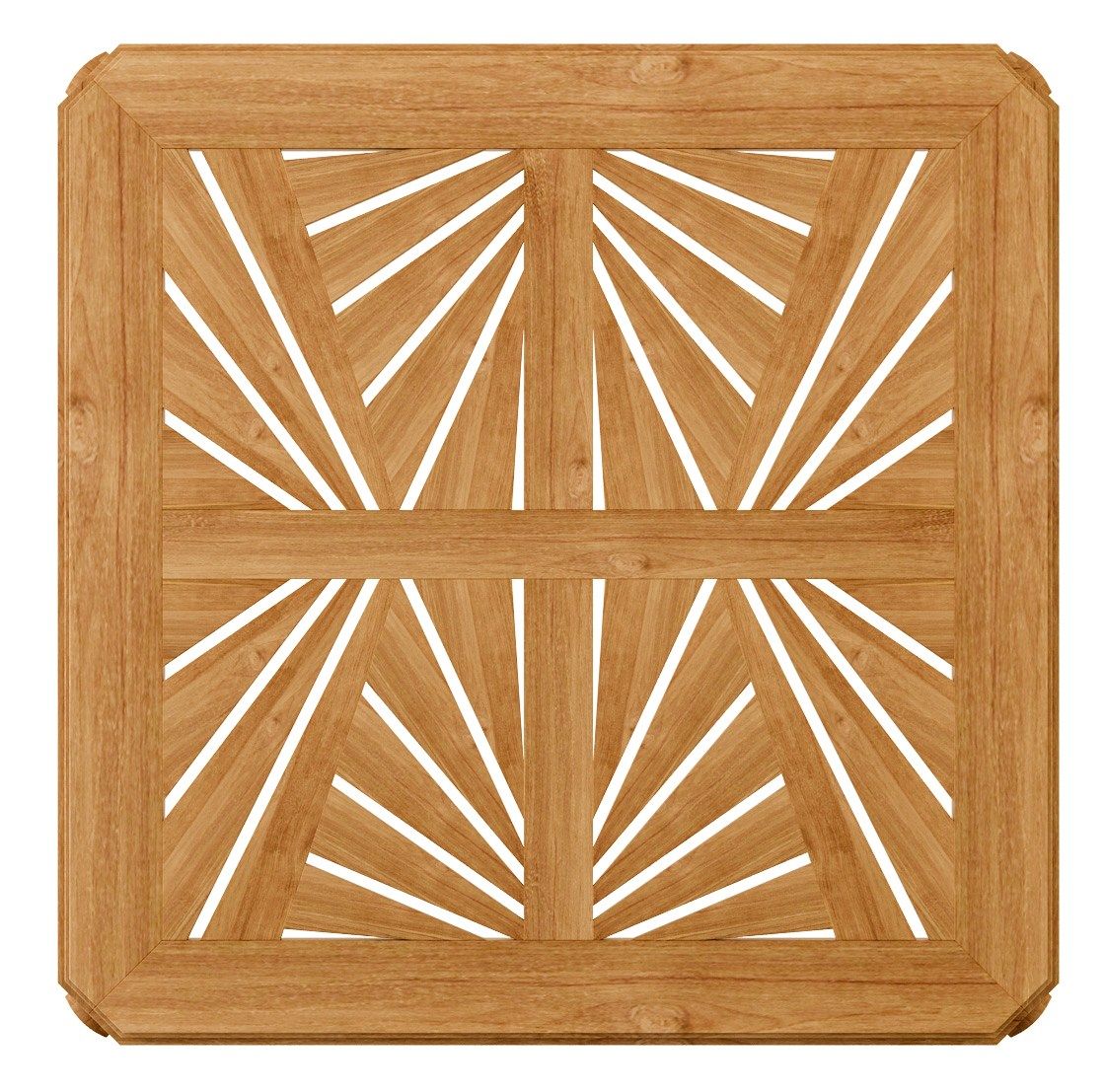 Квадратный стол из тикового дерева ASTELLO Jonquille ARCH-00058714 - Вид №3