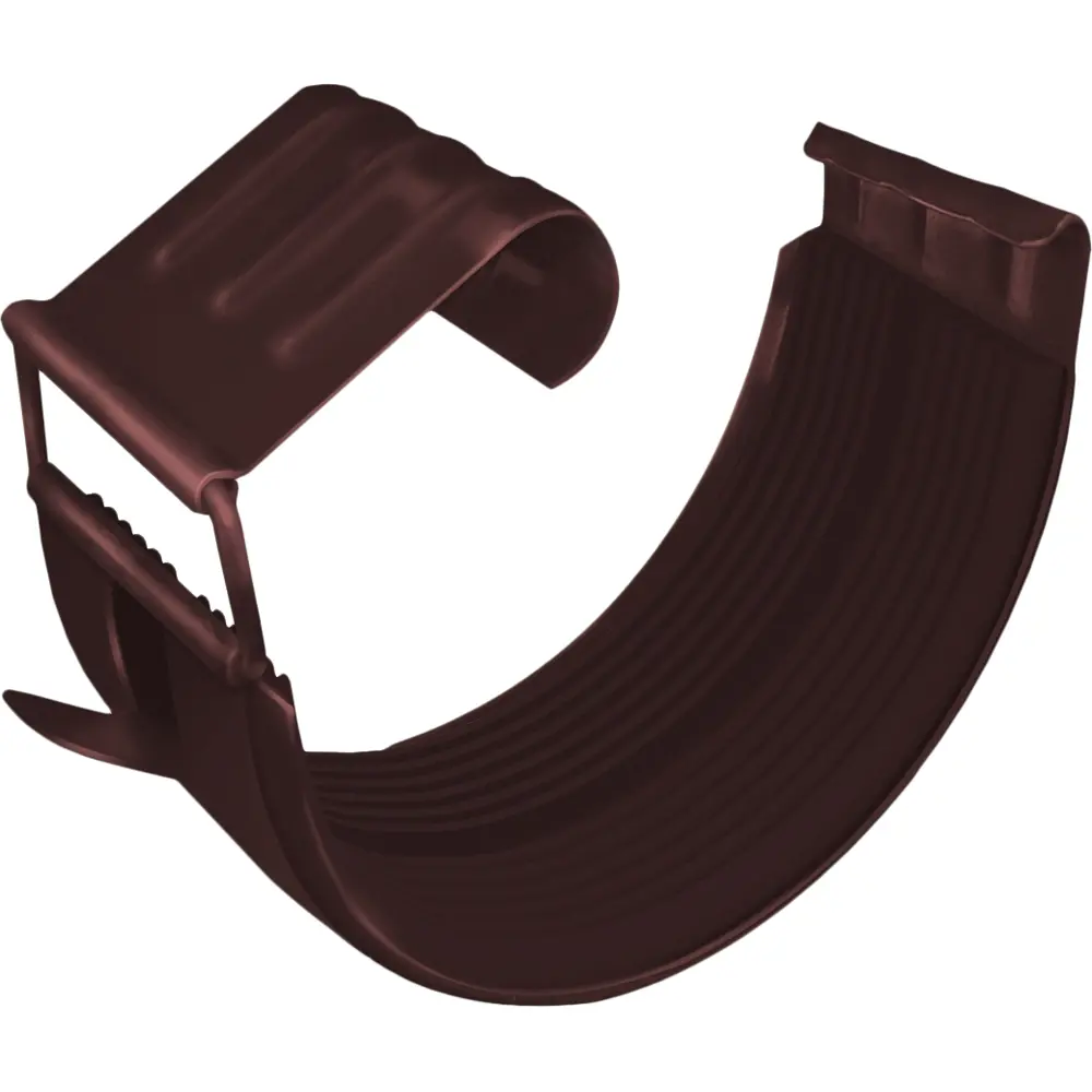 Соединитель желоба GL PE 125 мм цвет шоколад Grand Line STLM-2200018