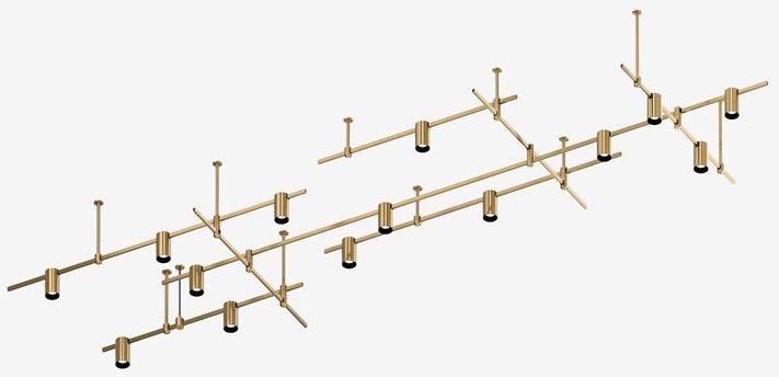 Centrsvet Освещение следа из сатинированной латуни Auroom sun-id-1407221 - Вид №3
