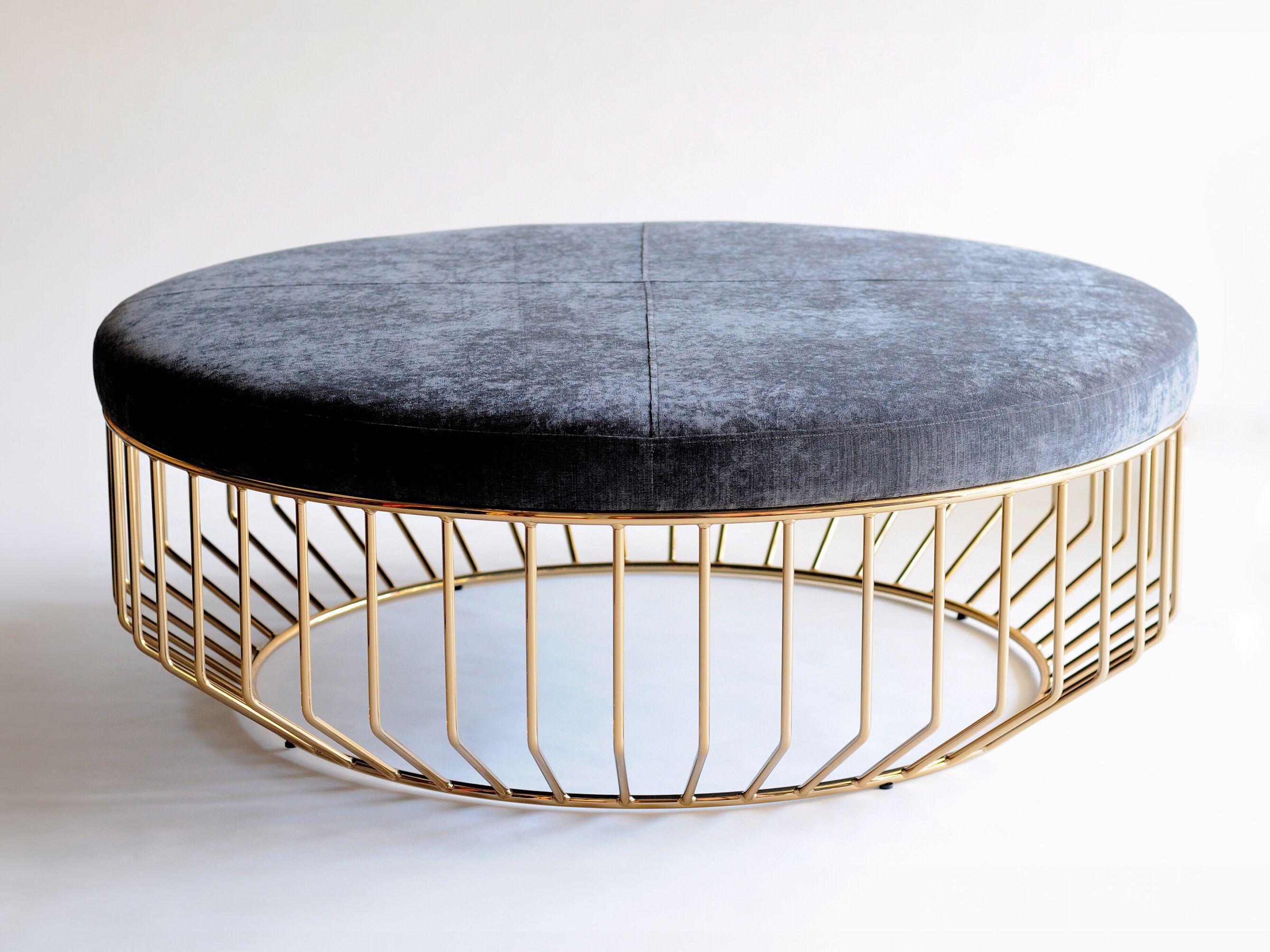 Круглый пуф из ткани Phase Design Wired ARCH-00111431