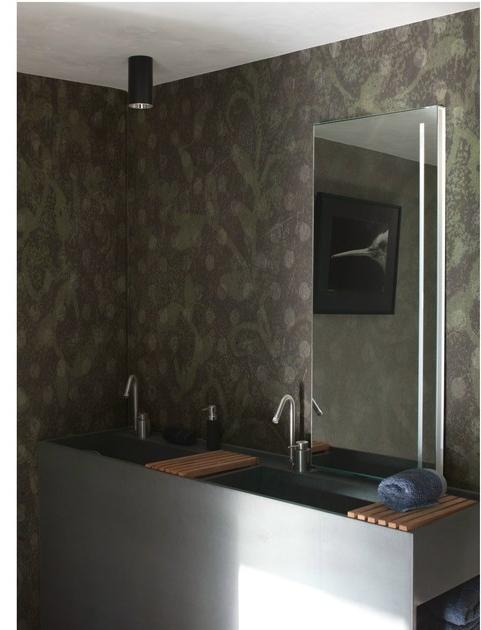 Wall&decò Обои в горошек с цветочными мотивами для ванной Wet system 14 sun-id-1455902 - Вид №2