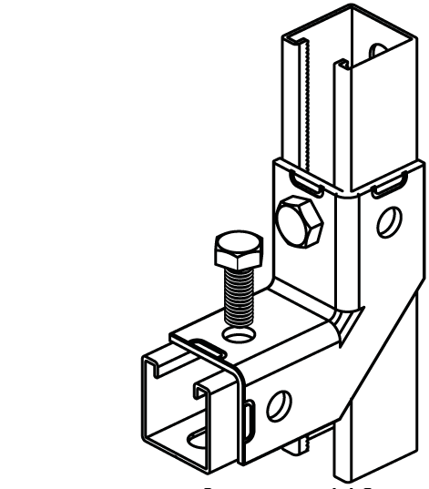 66597914 BIS Strut Stainless Steel Connector 90° / 2D для создания конструкций из профиля Strut walraven  - Вид №2
