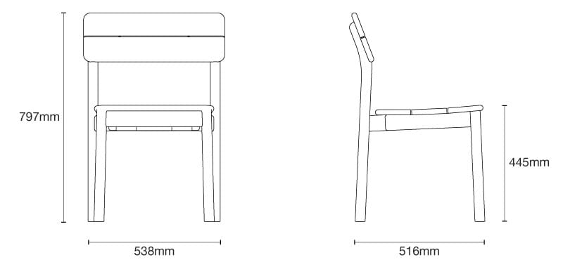 Стул для сада из тикового дерева Case Tanso ARCH-00143535 - Вид №2