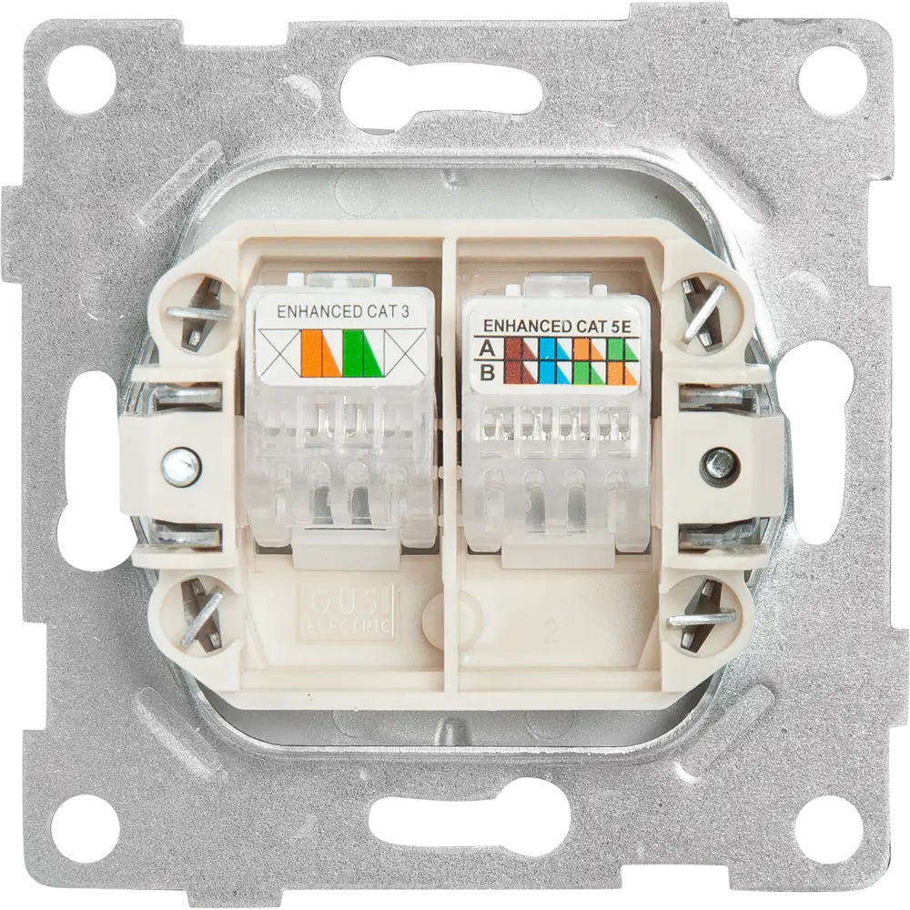 Розетка компьютерная GUSI Electric для интернета и телефона 83864431 Ugra STLM-0045213 - Вид №2