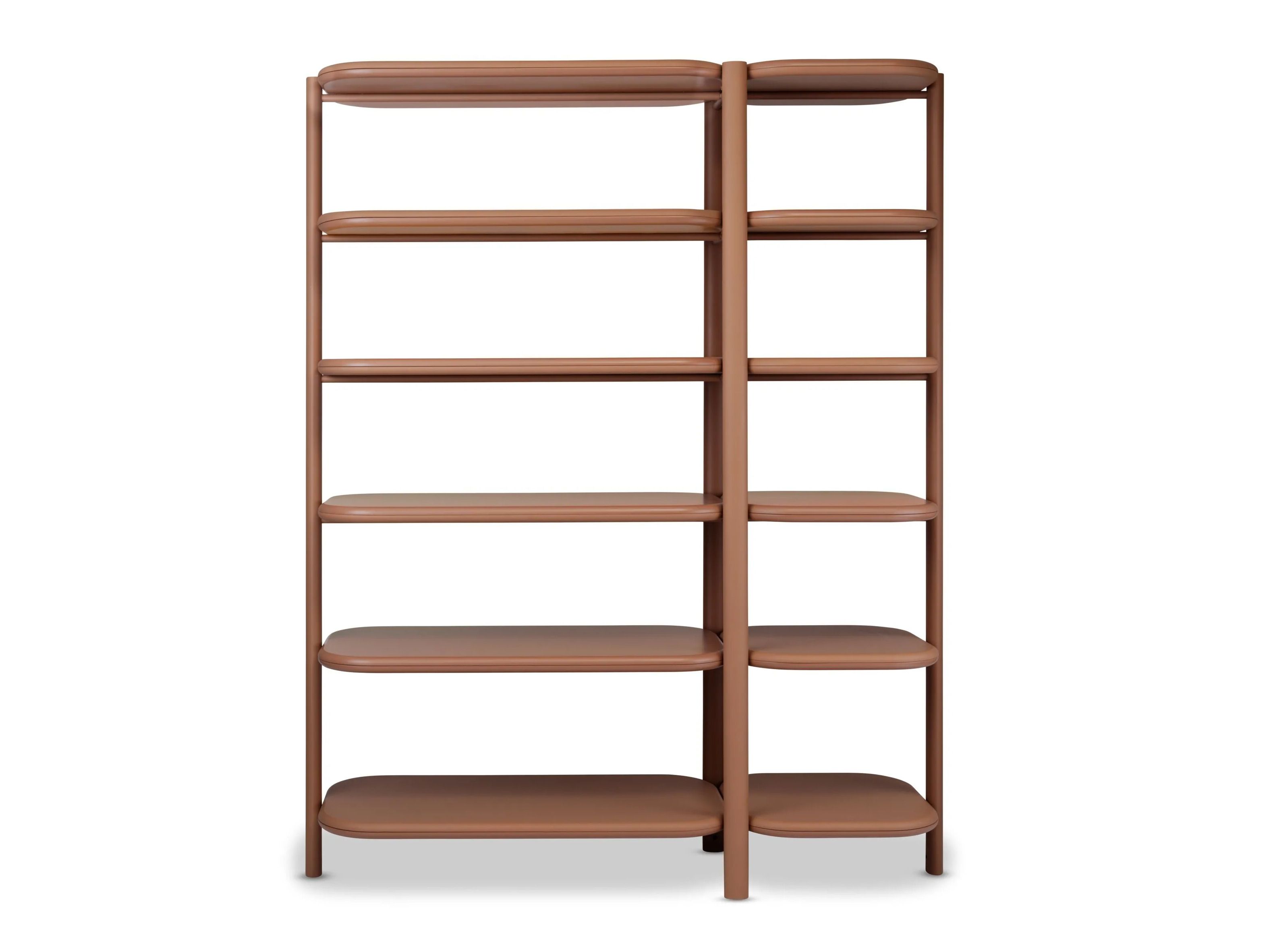 Отдельно стоящий книжный шкаф из стали и дерева Saba Italia Anam ARCH-00141273