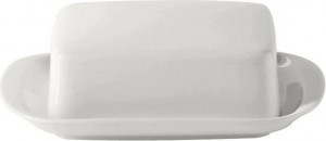 62368 Dibbern Маслёнка Dibbern "Белый декор" 19см Фарфор костяной