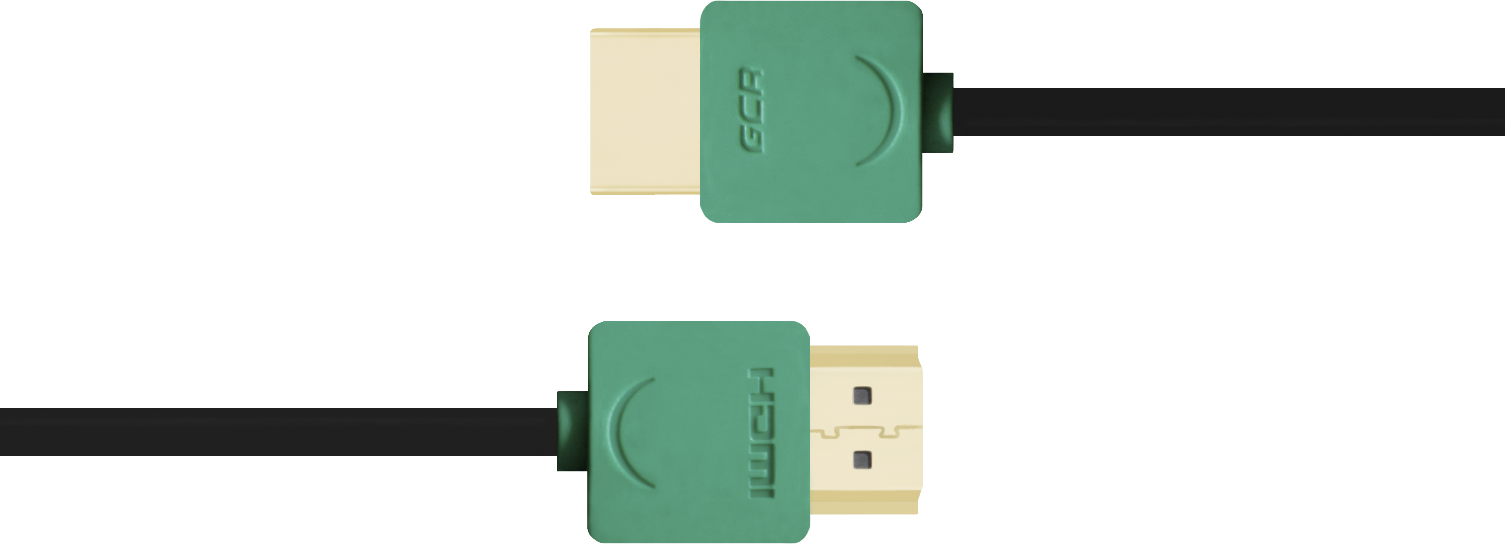 GCR-HM520-1.5m кабель 1.5m hdmi версия 1.4, черный, зеленые коннекторы, slim od3.8mm, 32/32 awg, позолоченные контакты, ethernet 10.2 гбит/с, 3d, 4k, premium , экран Greenconnect Santreyd  - Вид №1
