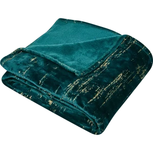 Плед Naima 150x200 см фланель цвет темно-зеленый