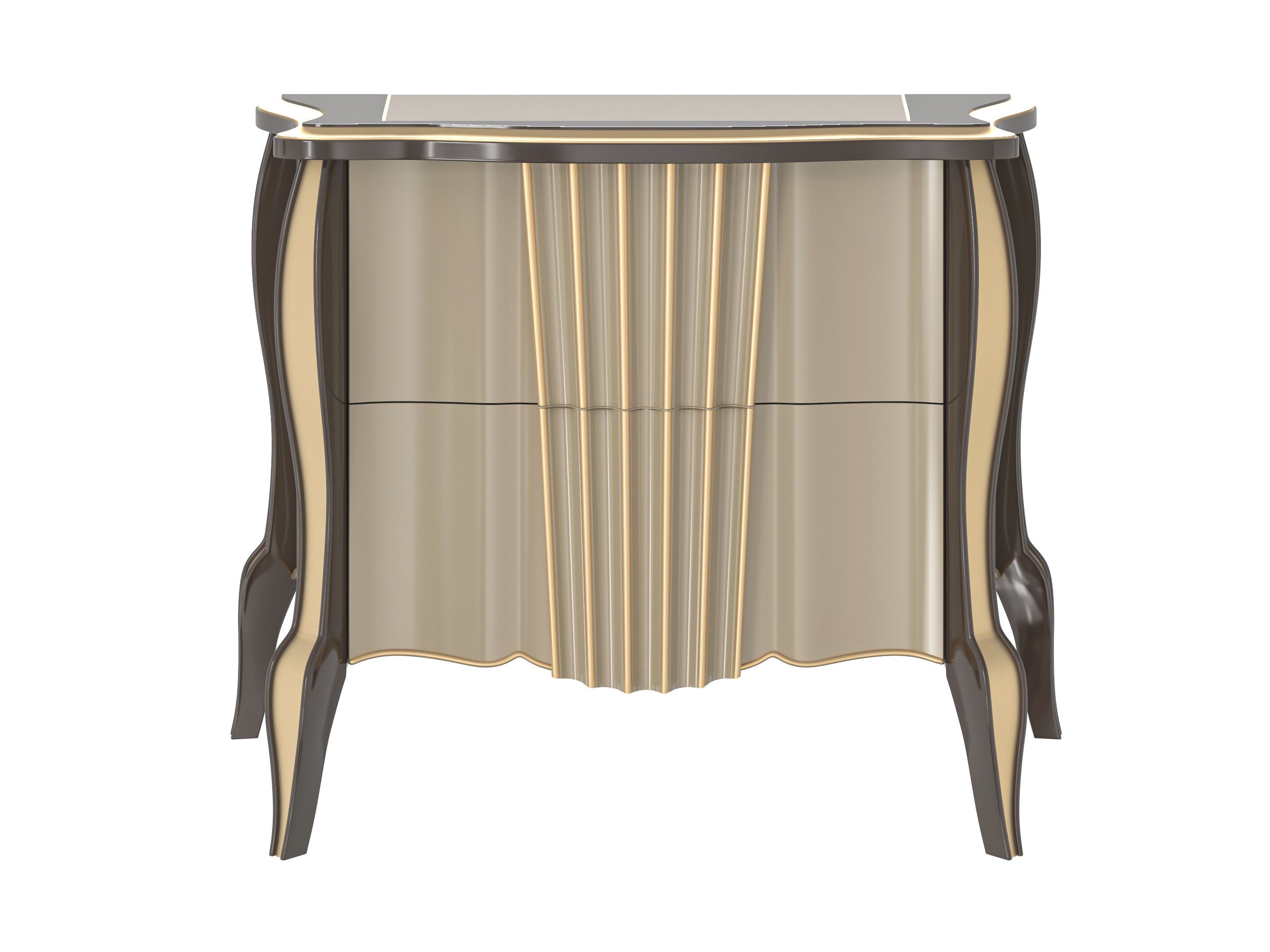 Деревянная прямоугольная тумбочка с ящиками Modenese Luxury Interiors RADIANCE ARCH-00141297