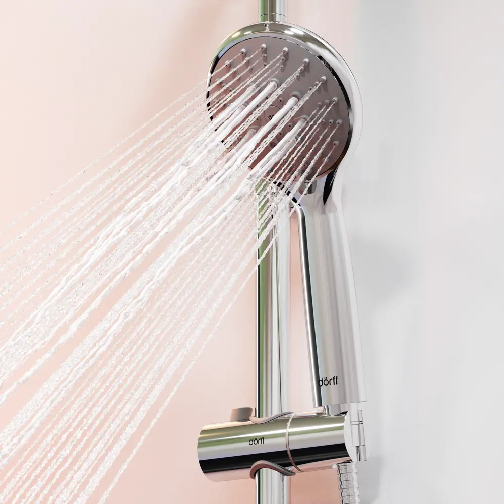 Душевая стойка Dorff с тропическим душем и хромированной отделкой 87812815 STLM-1382276 - Вид №14