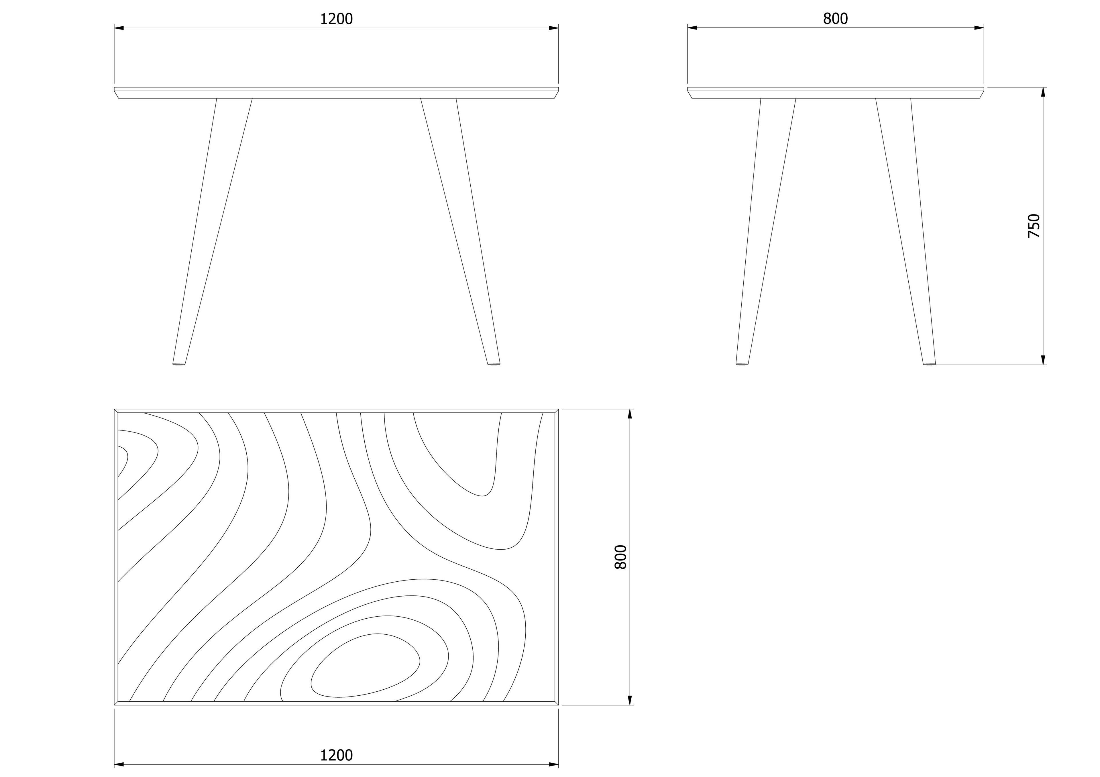Деревянный обеденный стол с столешницей из PaperStone® Agon Essence RE-WOOD ARCH-00143739 - Вид №5