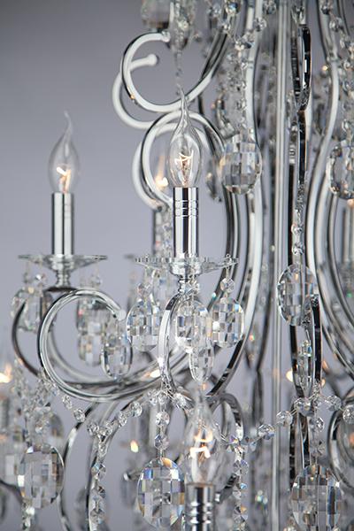 Подвесная люстра Bogates Ariadne 253/18 Strotskis BOGATES ДИЗАЙНЕРСКИЕ, ARIADNE ХРОМ 181553 Хром  - Вид №2