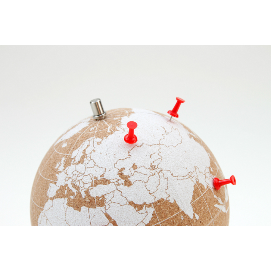 Глобус Cork Globe, белый, Ø14 см SUCK UK SKCORKGLOBE6 - Вид №8