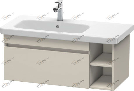 DS639709191 DuraStyle Тумбочка подвесная Серо-коричневый декор Duravit