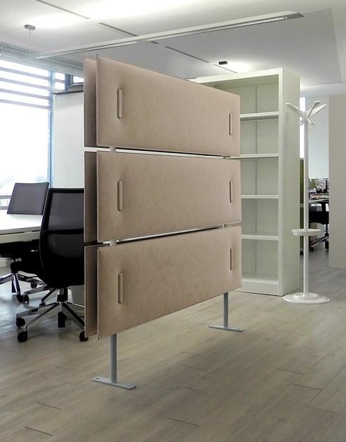 Caimi Brevetti Отдельностоящая звукопоглощающая офисная перегородка из ткани Snowsound technology sun-id-1367358 - Вид №11