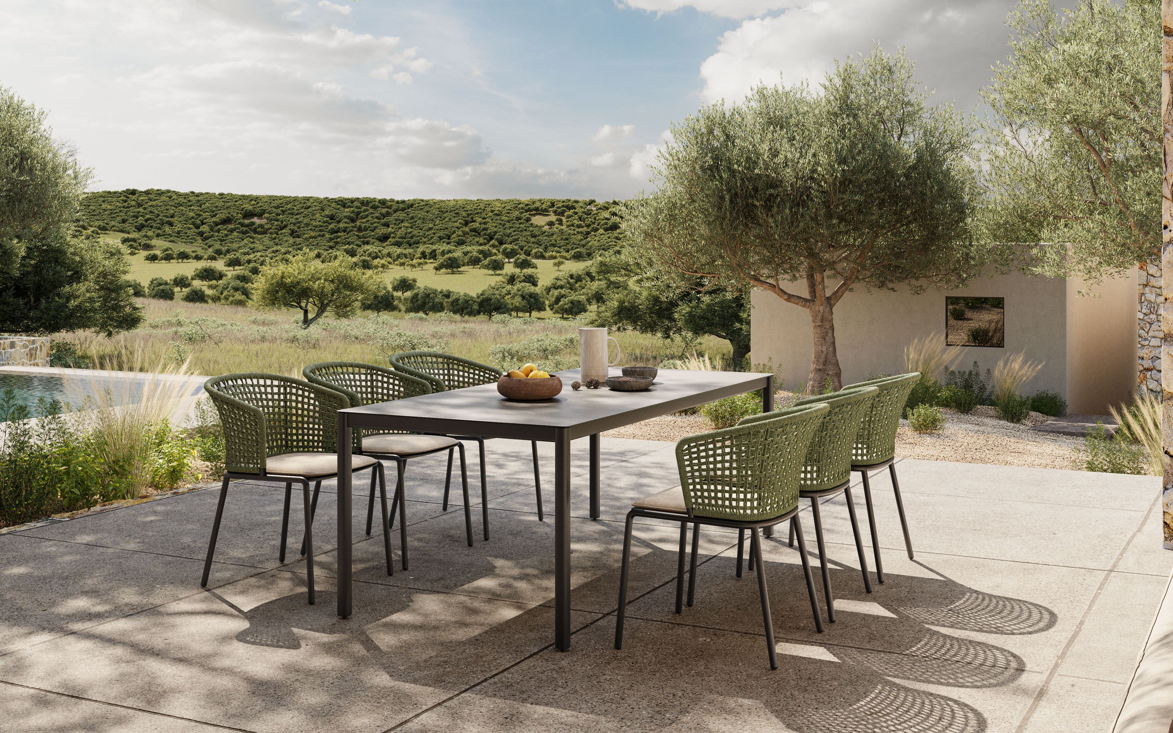 Садовый диван из тикового дерева VINEKO Abrazo ARCH-00153299 - Вид №3