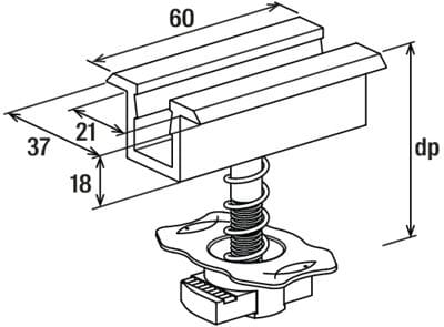Предварительно собранный алюминиевый зажим FISCHER Fischer PM ARCH-00019542 - Вид №6