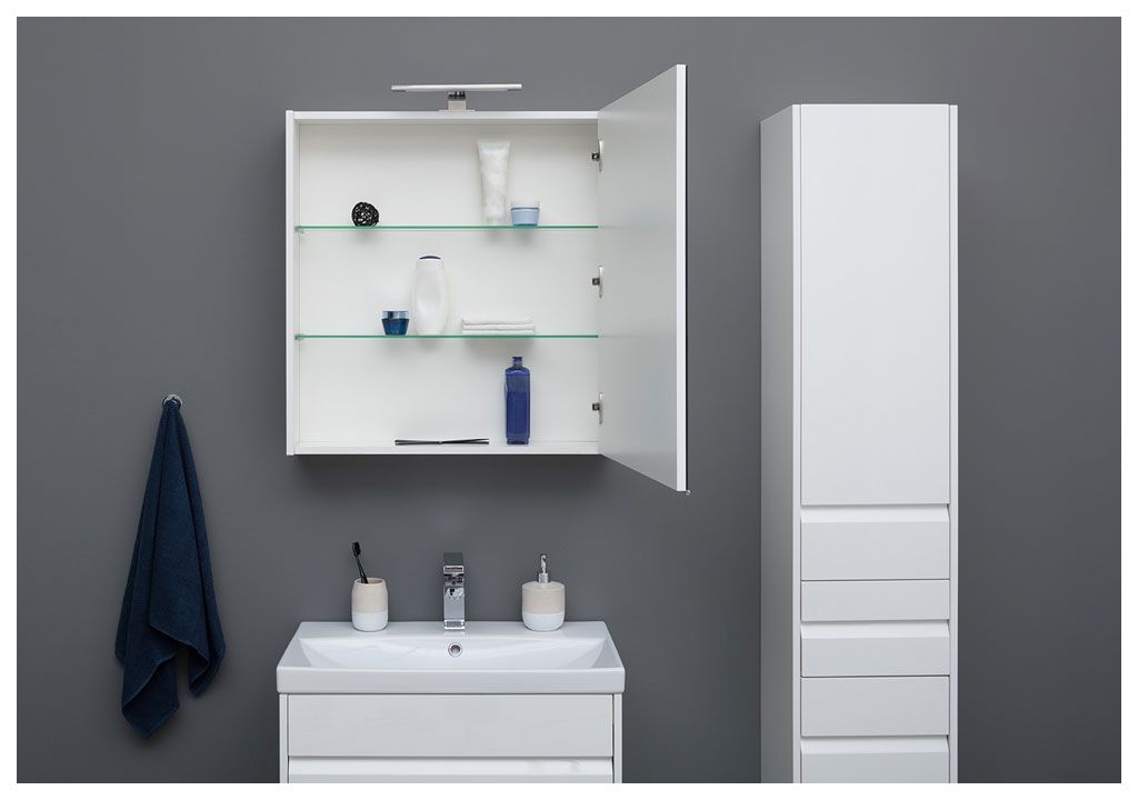 Мебель для ванной Aquanet Палермо 70 белый 00209025 - Вид №7