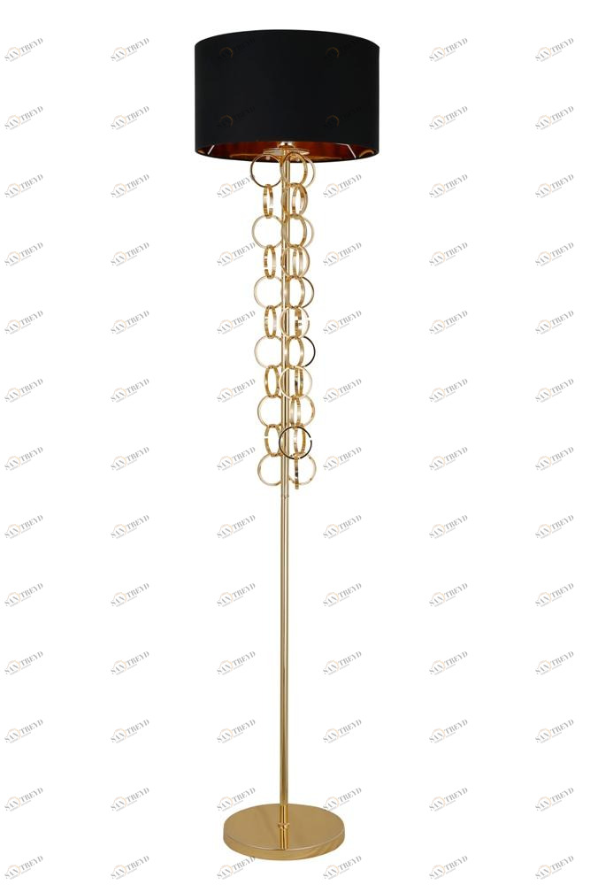 Торшер дизайнерский Crystal Lux Hilton PT1 Gold CRYSTAL LUX ЭЛИТНЫЕ 081280 Золото;черный 