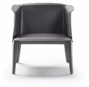 Flexform Кожаное кресло с подлокотниками Isabel